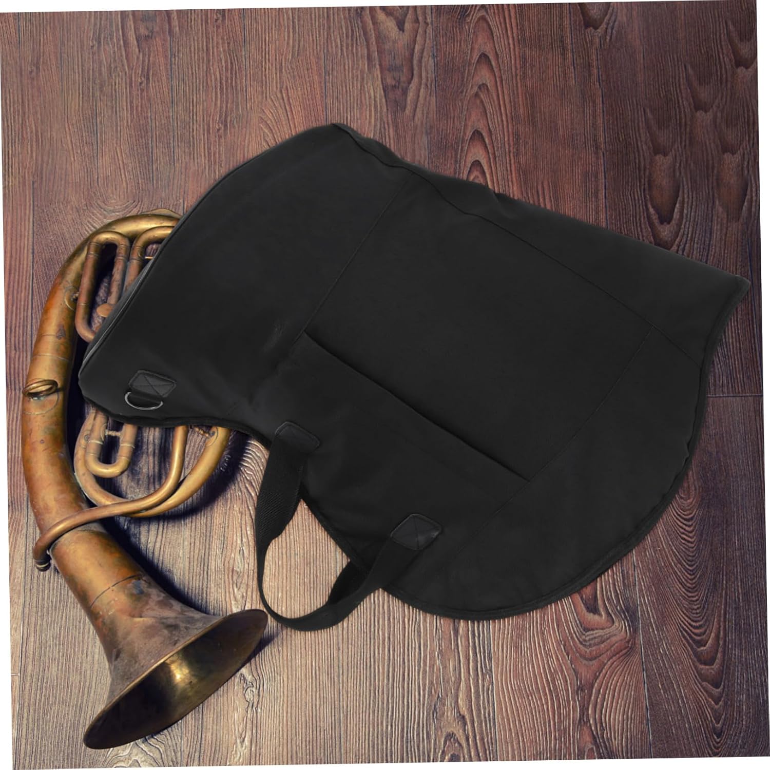 Milisten Portable French Horn Bag with Shoulder Strap Lightweight Musical Instrument Carry Bag Cotton Padded Protection Random Color Handle for Students