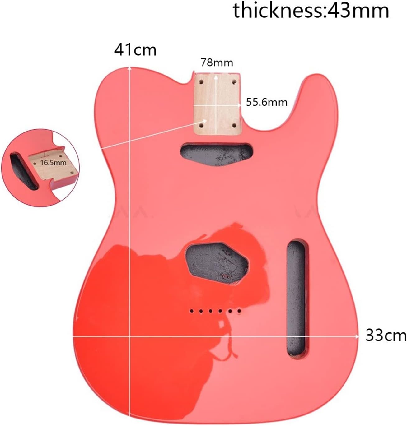 TSTS Alder Wood Electric Guitar Body Finished for TL Guitar Kits Building Parts Guitar DIY Accessory