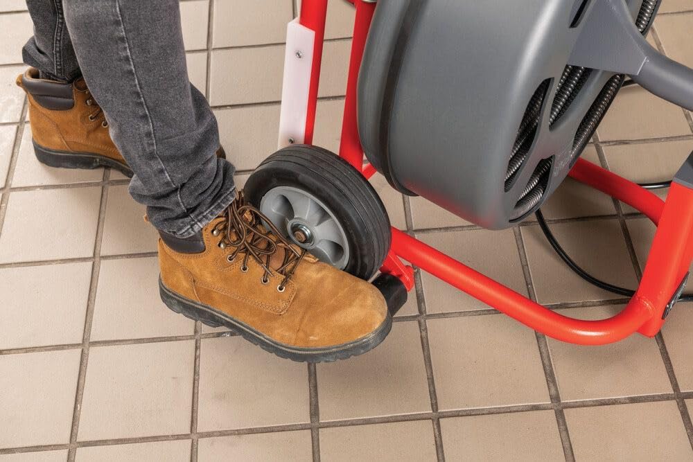 RIDGID 41977 K-750-SE Drum Machine Kit with Auto Feed for Drain/Sewer Lines