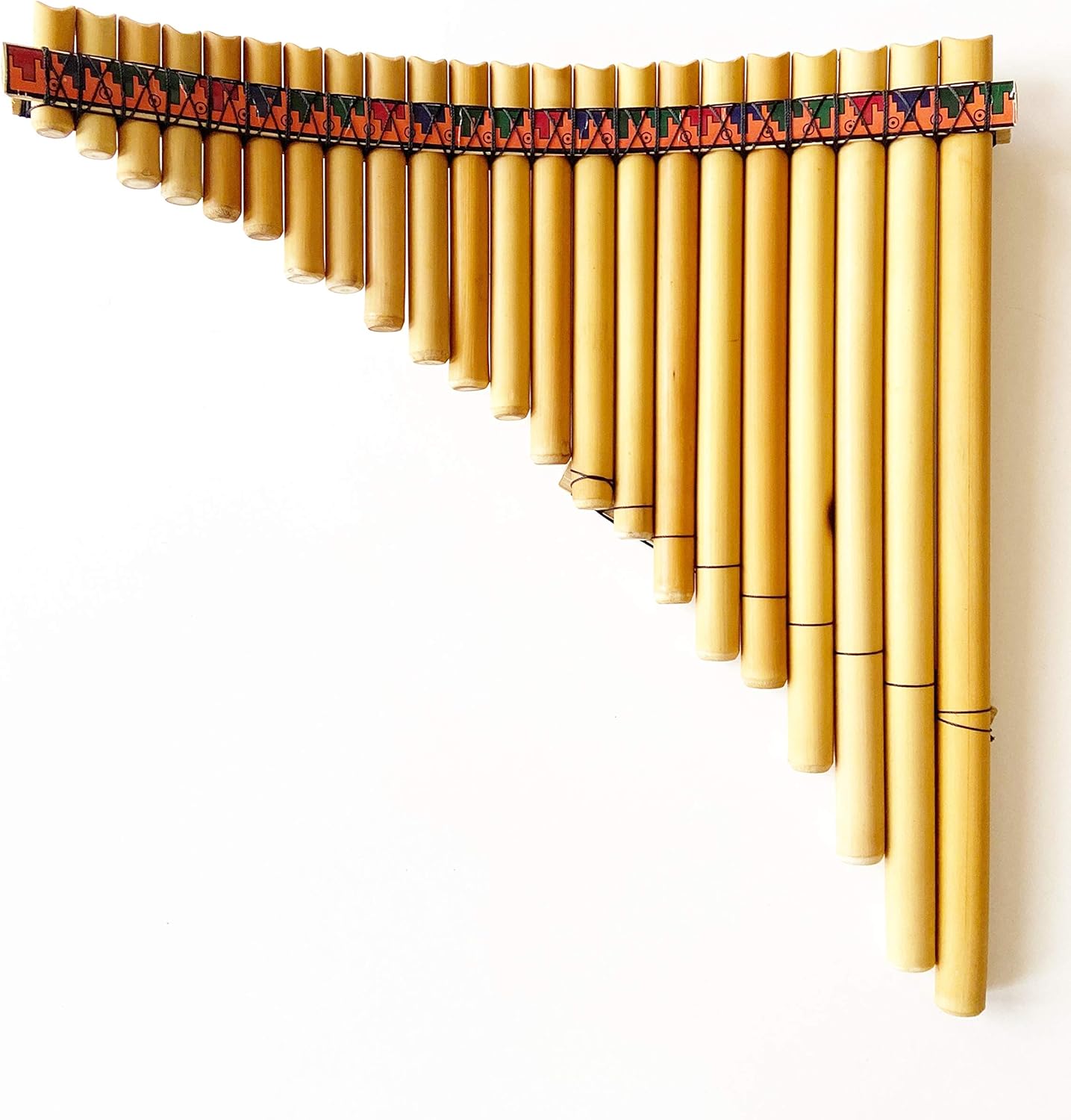 professional tenor pan flute 22 tubes tuned in G major (440) made of natural and quality bamboo pouch is included