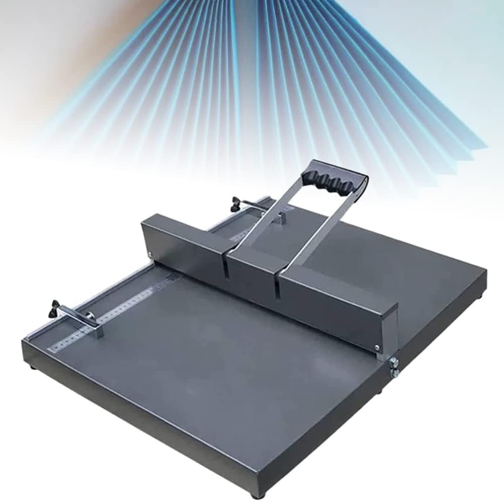 Manual Small Creasing Machine, Heavy-Duty Metal Paper Press for Precise Folding, Suitable for Greeting Cards and Brochures