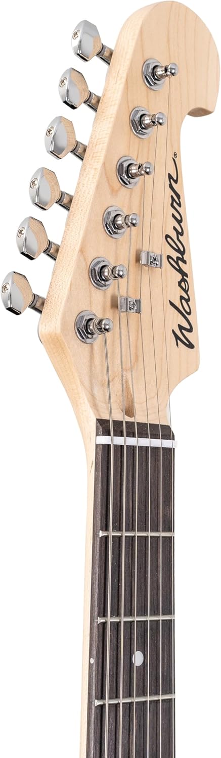 Washburn Sonamaster SDFTB Deluxe Electric Guitar, Transparent Black (SDFTB)