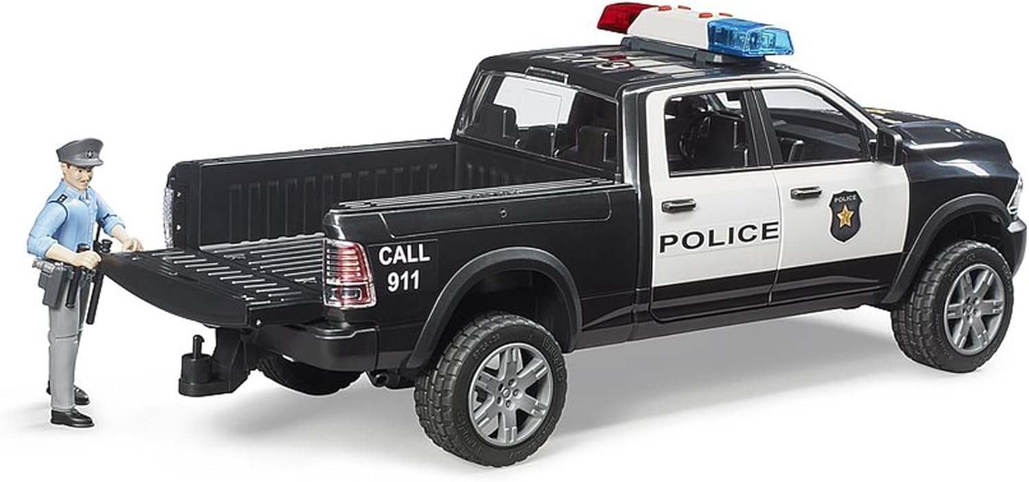 Bruder 02505 Ram 2500 Police Pickup with Police Officer