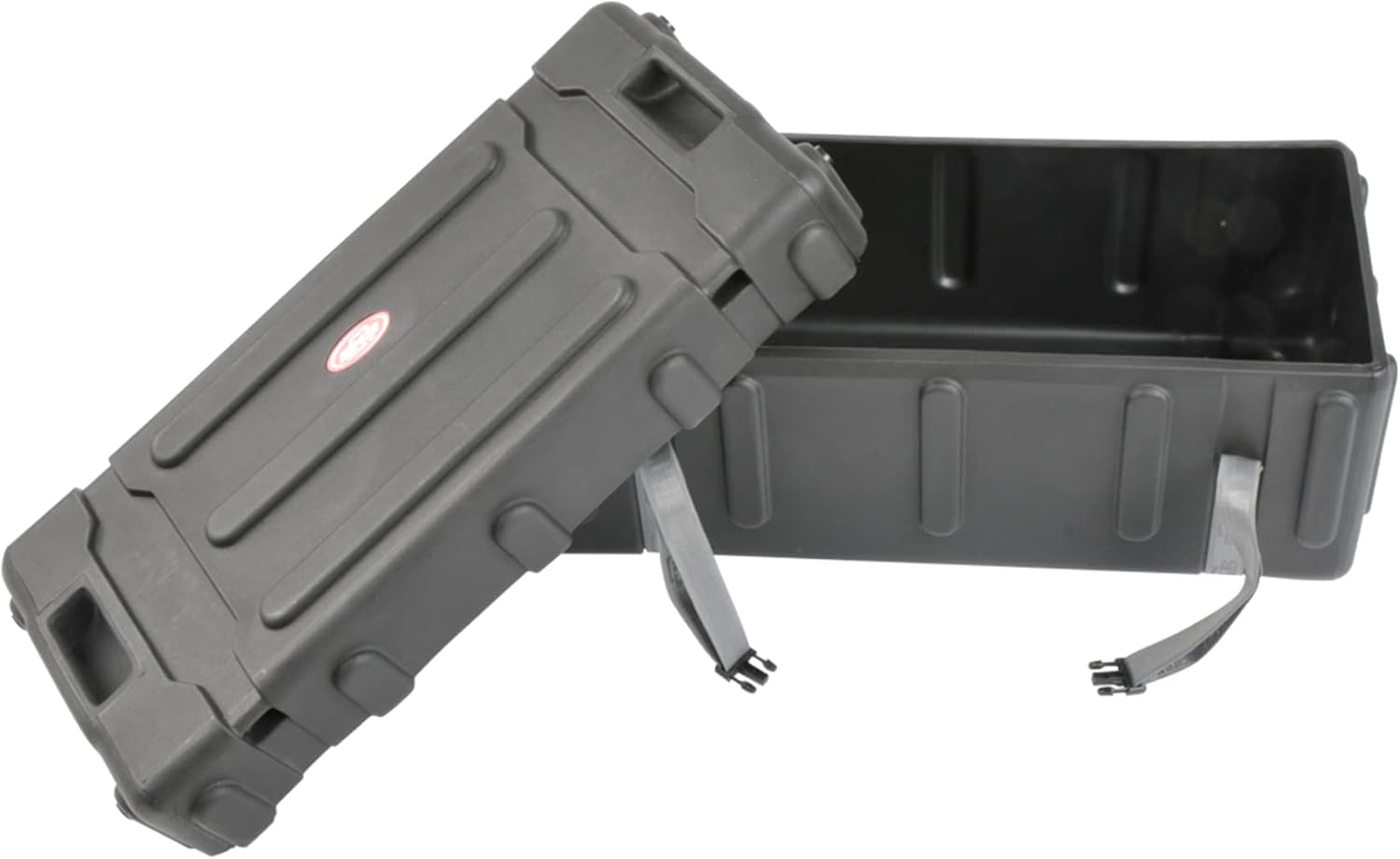 SKB 1SKB-DH3315W Durable Plastic Mid Sized Drum Hardware Case with Convenient Pull Out Handle, Heavy Duty Nylon Web Strap, and Built In Roller Wheels