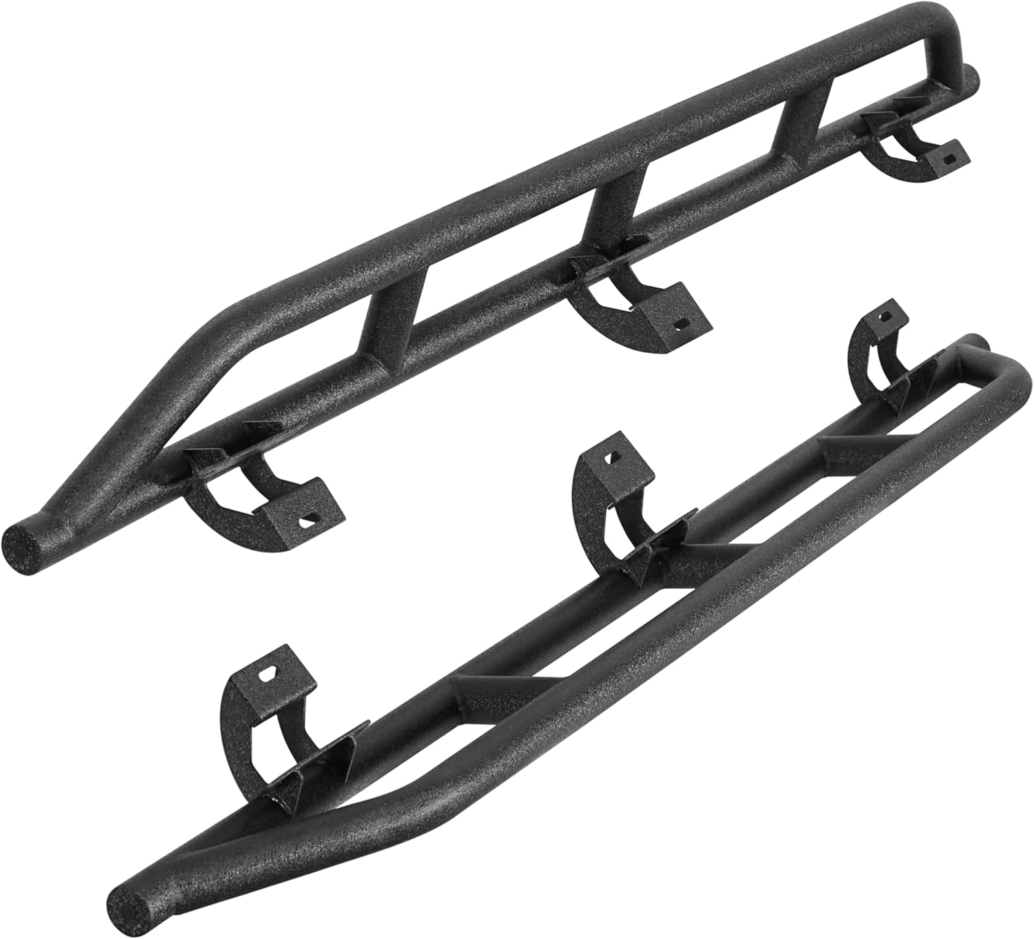 Hooke Road 4-Door JL Tube Rock Slider Rails Rocker Guard for 2018-2026 Jeep Wrangler JL Unlimited, Tubular Door Armor Nerf Bar Running Boards