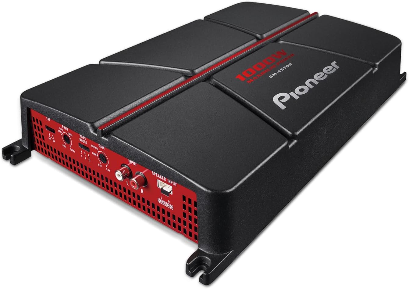 Pioneer GM-A5702 2-Channel Car Amplifier – 1000W Max, Class AB, Bridgeable Design, Bridgeable, Variable Filters, High Power