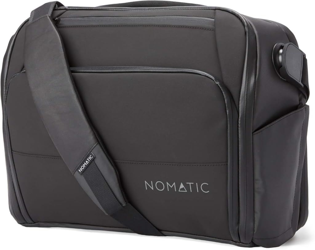 NOMATIC Messenger Bag - Formal Laptop Computer Bag - Crossbody Shoulder Bag for Travel, School and Work Bag (Black)