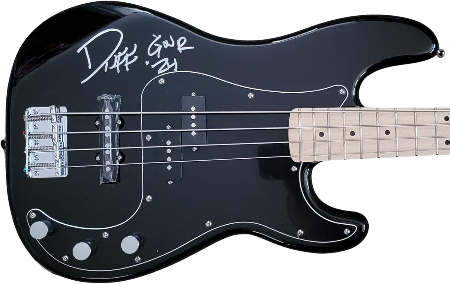 Duff McKagan Signed Fender Squier Bass Guitar COA Proof Guns N Roses Autographed