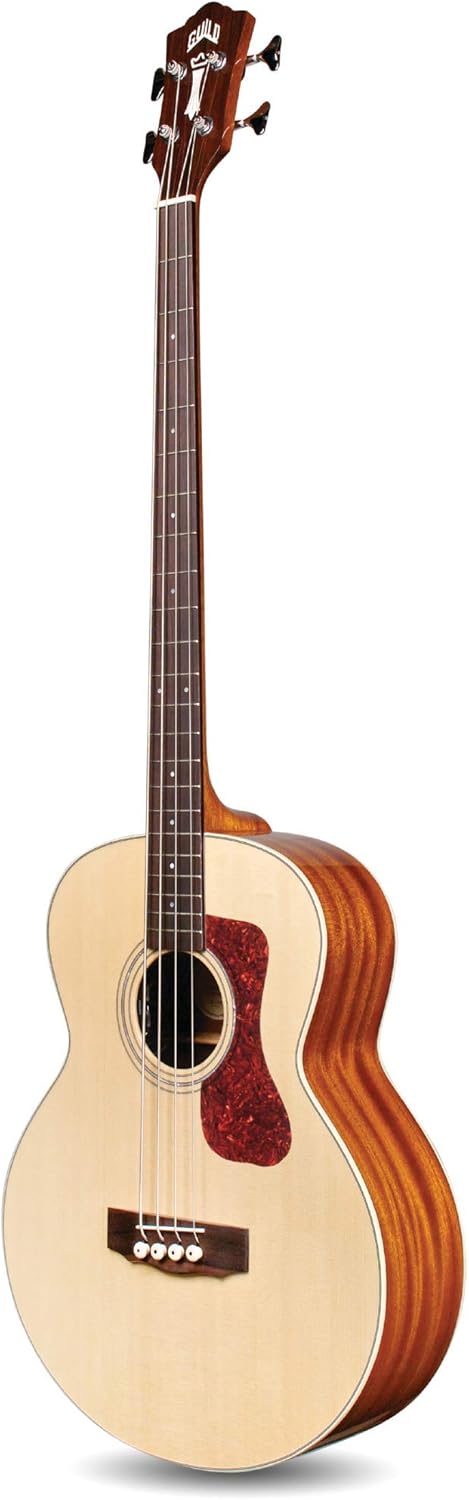 Guild Guitars B-140E Acoustic Bass, in Natural, All Solid Woods Jumbo, Westerly Collection, with Premium Gig Bag