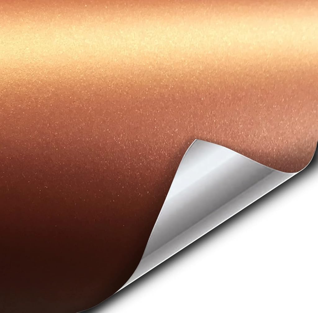 VViViD+ Matte Metallic Copper Rust (Ghost) Vinyl Wrap Roll (10ft x 5ft)