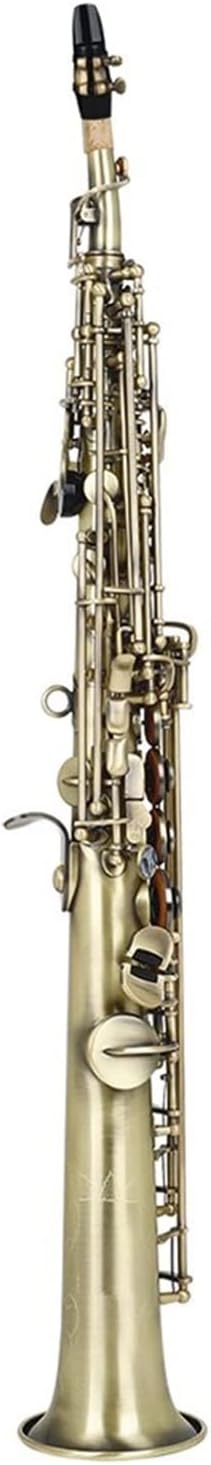 KESHUO Saxophone Sax Bb B Brass Body Abalone Shell Keys Saxophone Wind Musical Instrument with Case Accessories Brass Sax Beginners Kit