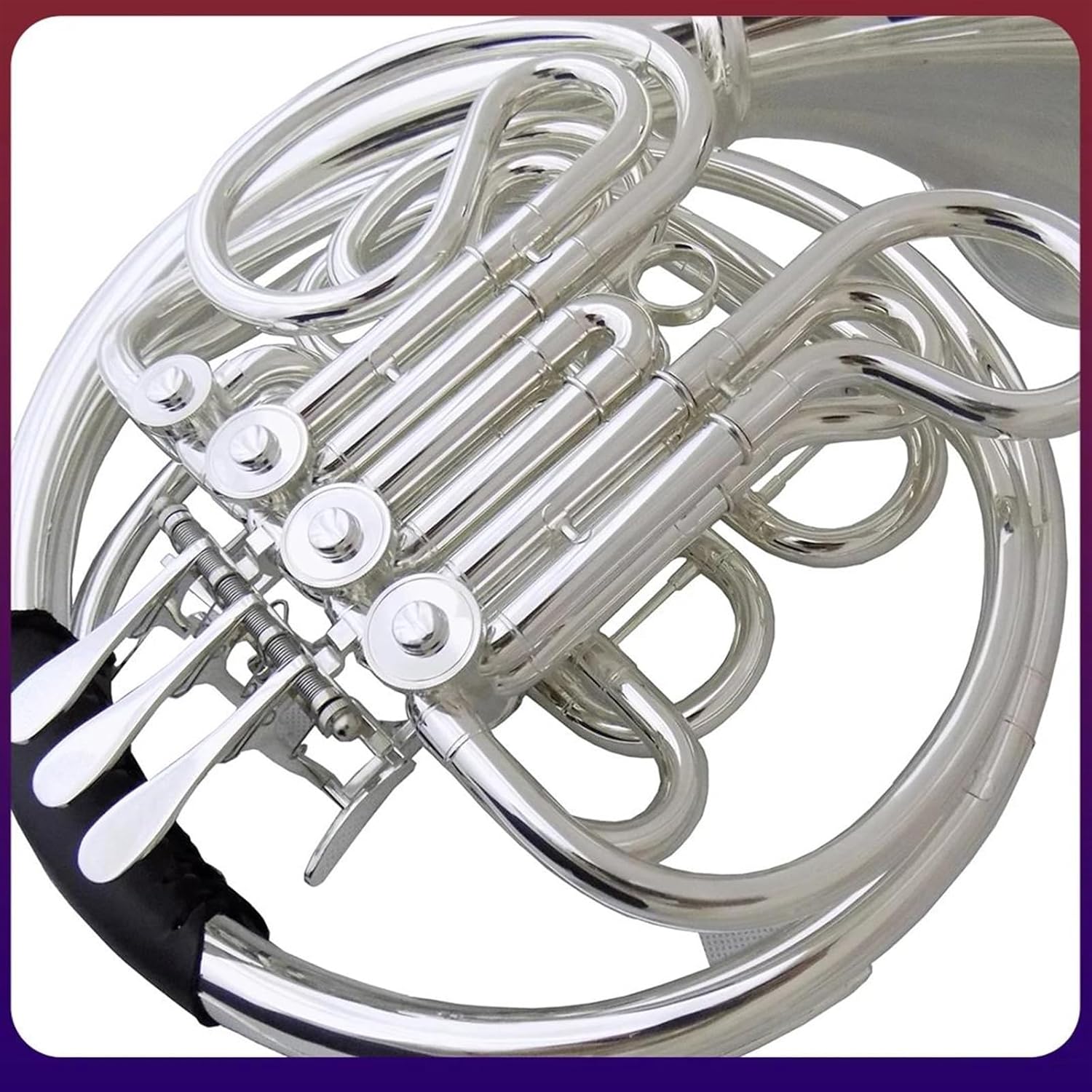 Brass French Horn F/Bb Double French Horn Musical Instruments Divided Silver Plated With Case Mouthpiece Copper Material