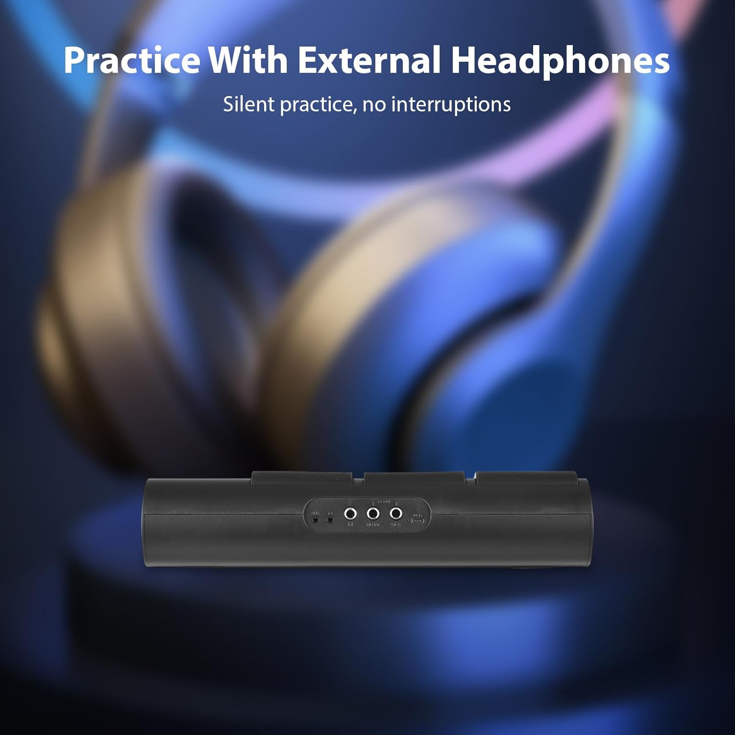 Electronic Tabletop Drum Set with 2 Speaker 9 Pads Color Lighting Supports BT MIDI Various Audio Connection LCD Display Adjustable Sensitivity Practice Electric Drum Pads with Drumsticks Foot Pedal