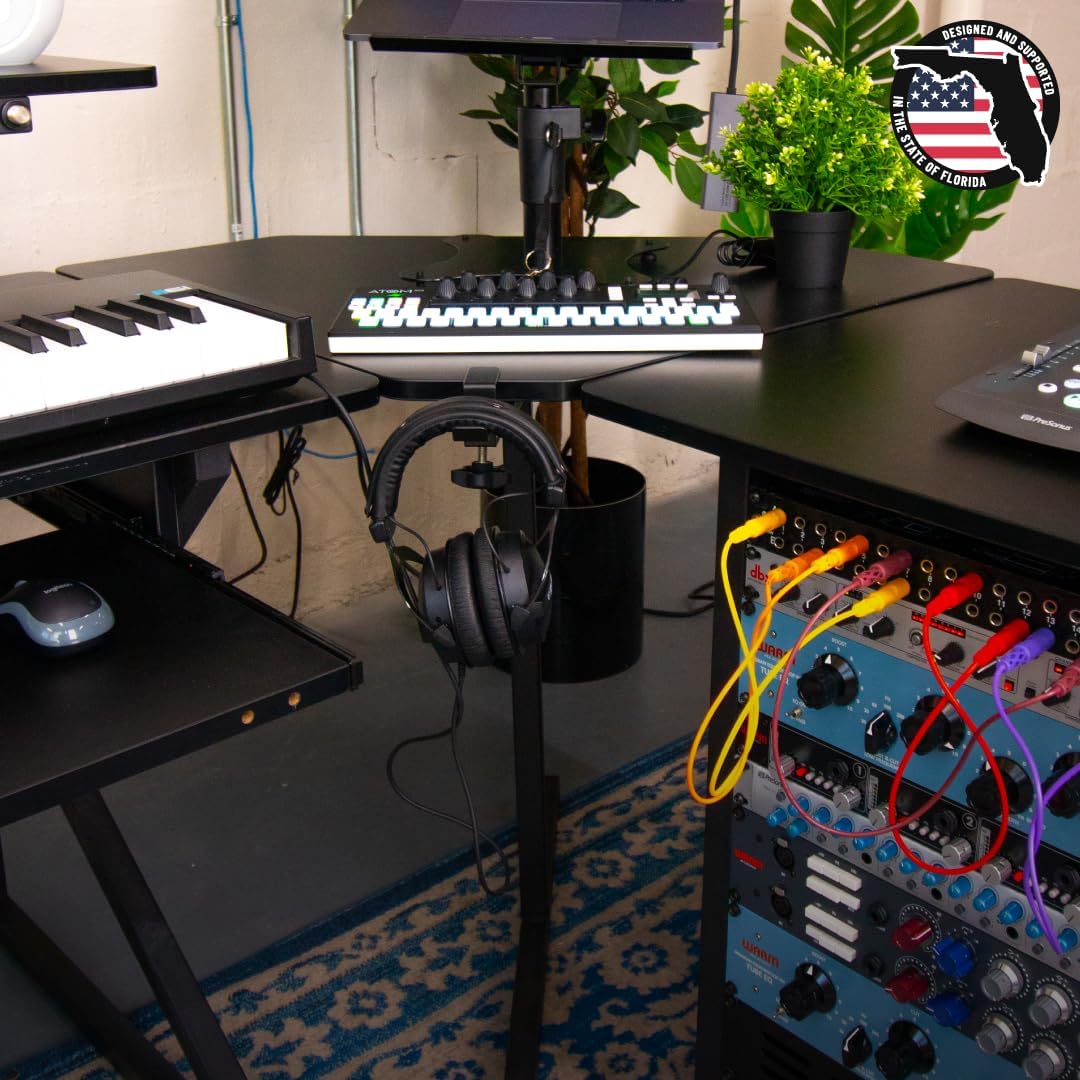 Gator Frameworks Content Creator Series Studio Desk Corner Section, Black Finish (GFW-Desk-CRNR)