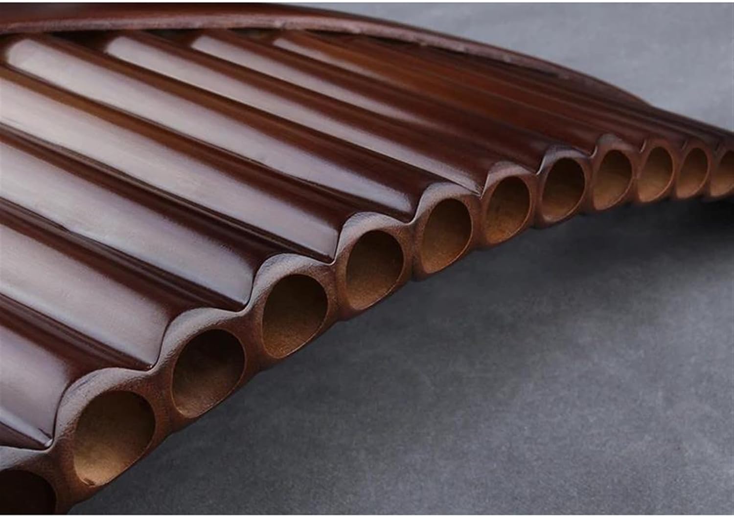 pan flute for beginners 22 Pipes Pan Flute G Key Woodwind Instrument Chinese Traditional Musical Purely Handmade (Color : Right)