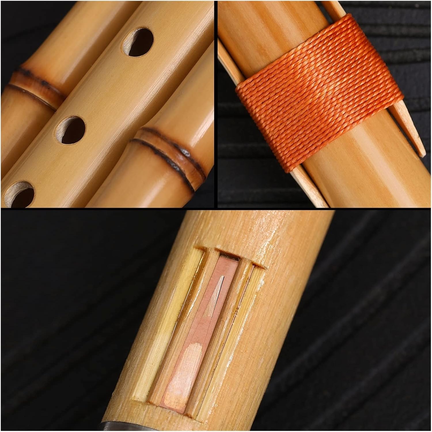 FLFL Hulusi Bass 3 to Treble 3 Nine/Ten/Eleven Holes in C Key Hulusi (Color : Nine Holes, Size : B-Tune)