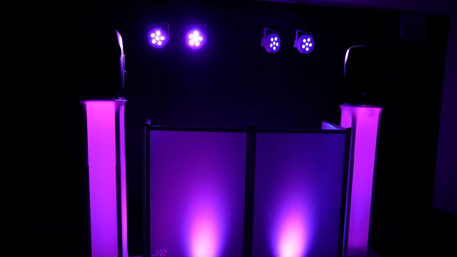 (8) Rockville Battery PAR 6RF White Rechargeable Wireless DMX Lights+Backpack