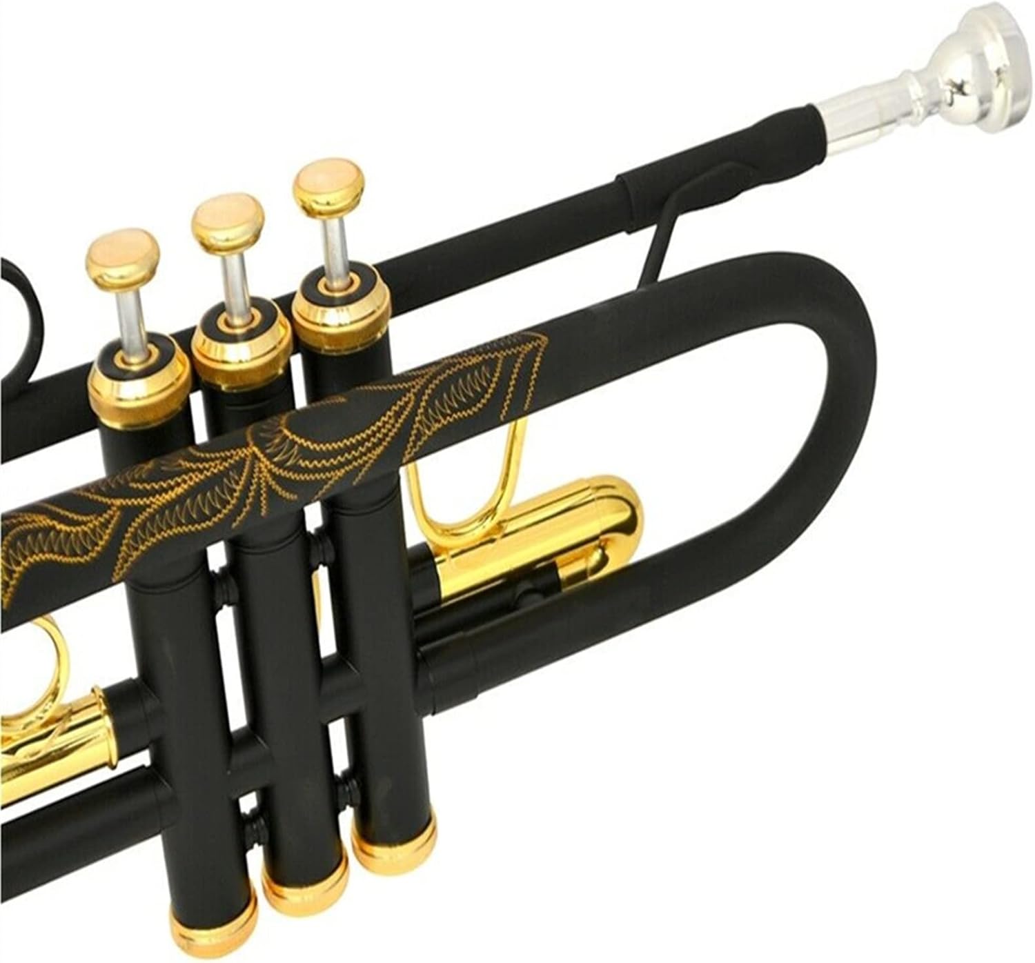 KESHUO Trumpet Instrument Brass Instrument Trumpet Black Gold Beginner Professional Playing Trumpets
