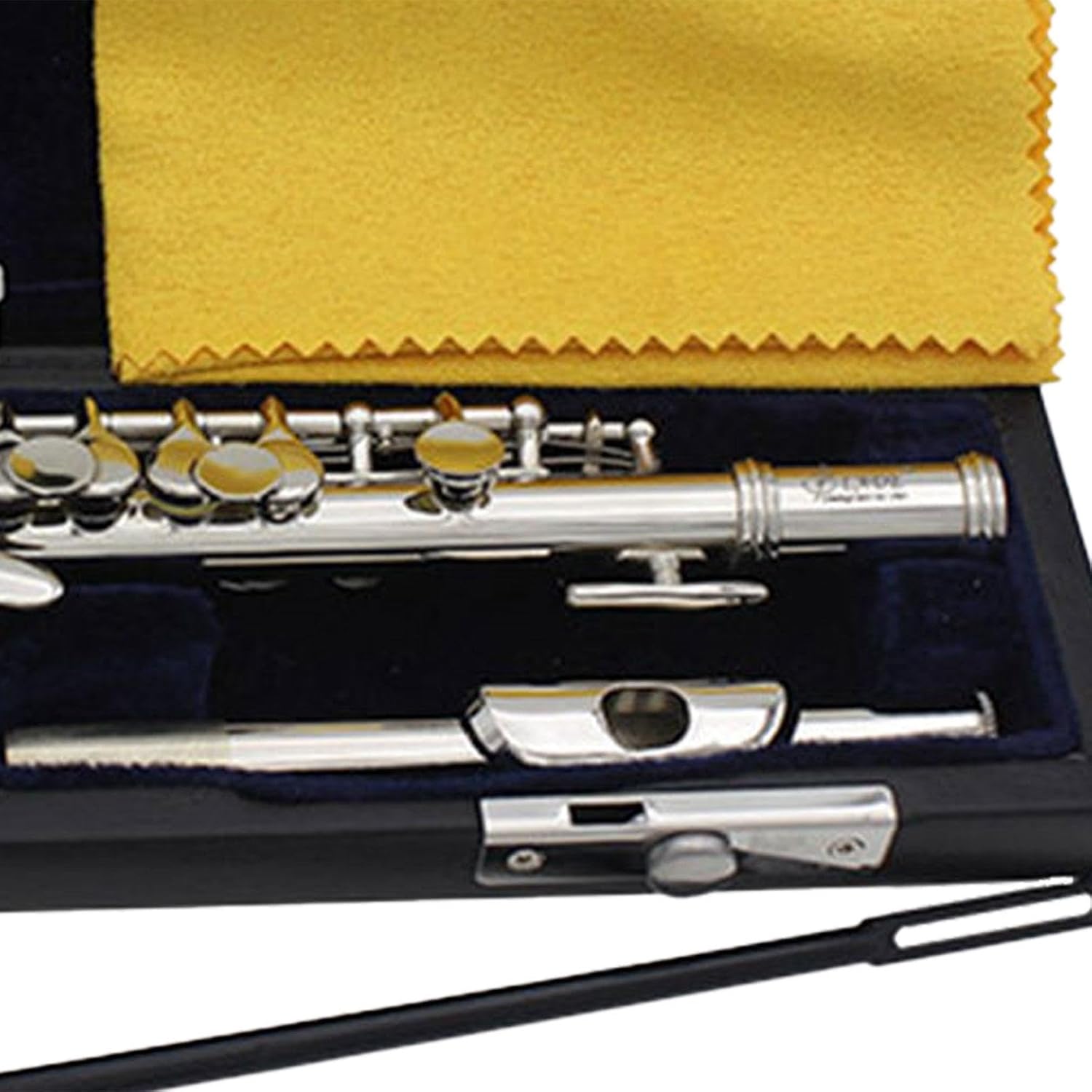 C Key Piccolo, Lightweight Easy to Play Wind Instrument, 16 Hole Flute for Stage Performance Practice, Classroom, Beginner, Silver