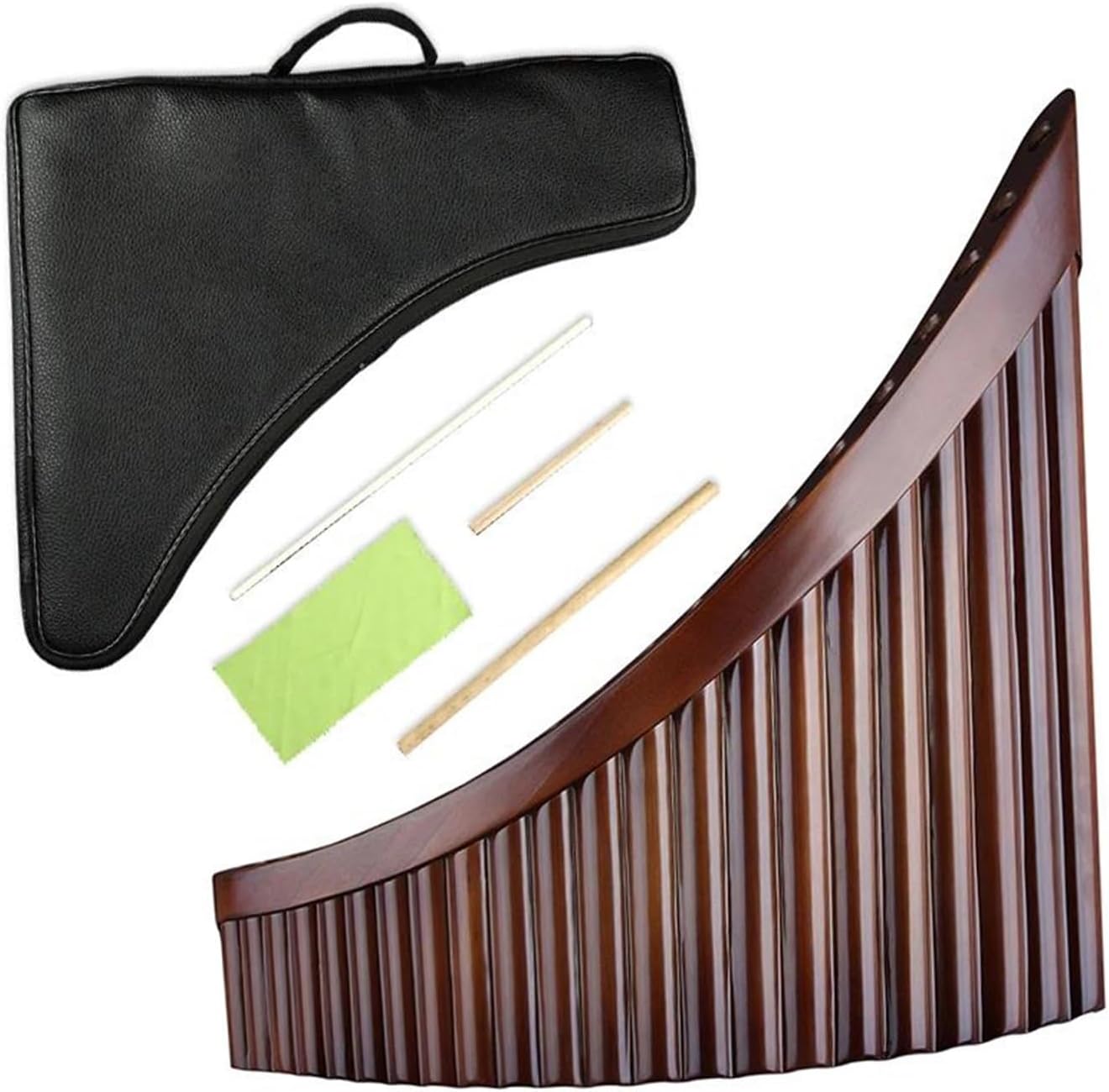 25 Pipe C Key Pan Flute 22 Pipe Pan Flute In C Key Woodwind Traditional Instrument Handmade From Bamboo(Right Hand)