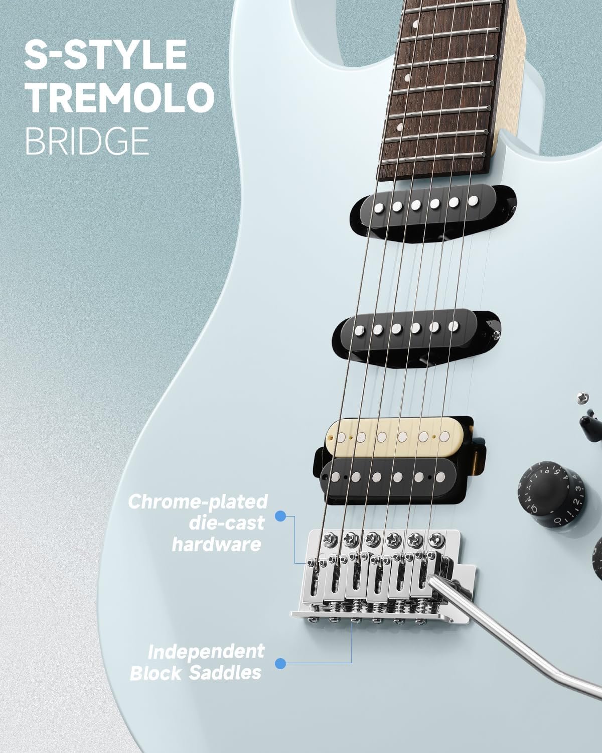 Donner DMT-66 39 Inch Full Size Electric Guitar for Beginner with Bag, Gray and Donner Mini Guitar Amp Small Electric Guitar Amplifier 5W Portable