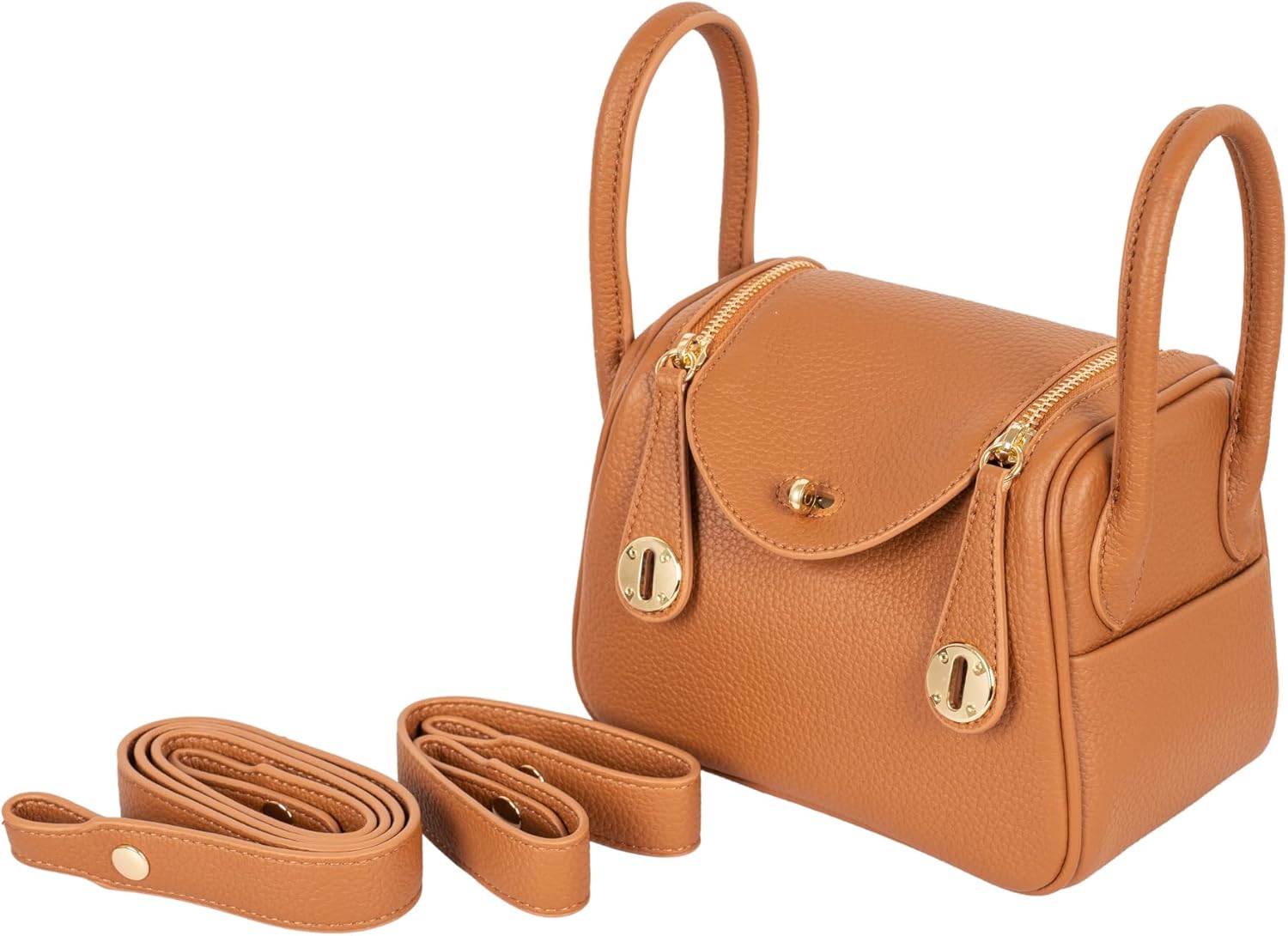 Shoulder Bag With Zipper Small Leather Crossbody Bags For Women Purse Handbags