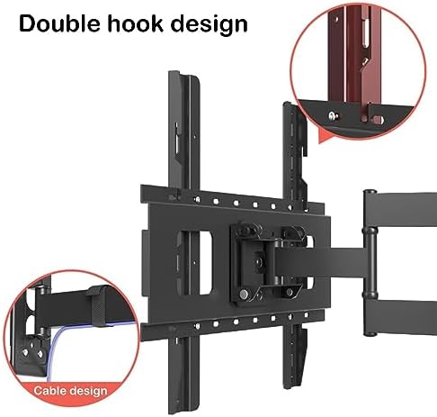 TV Wall BracketTV Wall Mount Bracket - with Articulated Rotation and Tilt, TV Bracket with 0-90° Horizontal and Vertical Screen Rotation, for 32-60 Inch Screen