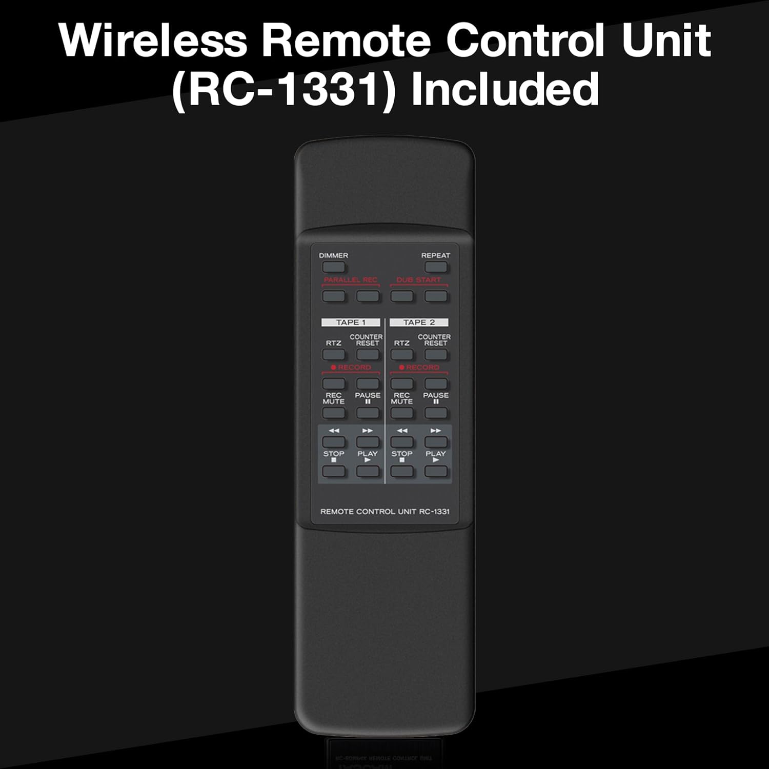 Tascam 202MKVII Double Cassette Deck Recorder with USB Port, Dual Cassette Deck