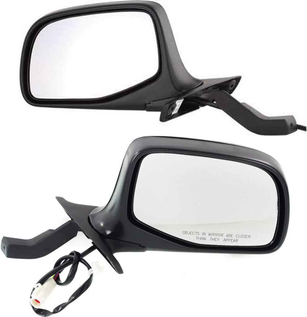 For Ford F-150/F-250 1992 93 94 95 1996 Door Mirror Driver & Passenger Side Pair | Power | Non-Heated | Manual Folding | Paddle Style | Chrome | For F5TZ17683BA, F7TZ17682BAA | FO1320124, FO1321124