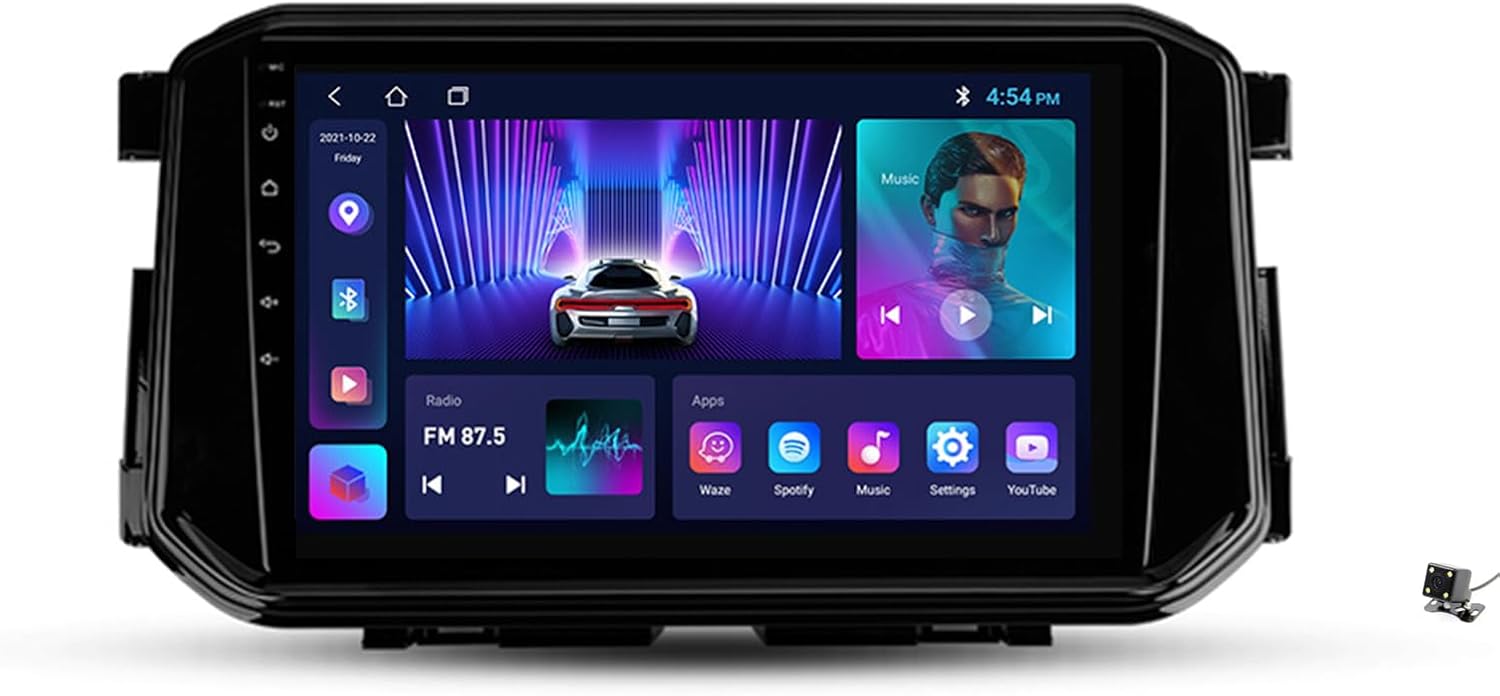 Car-Play & Android Auto Car Stereo Receiver, Android 12 Ultra-Thin Car Radio, Compatible with Nissan Terra Xterra 2018-2022, Bluetooth 5.0/5 Sets of UI, 10.1'' Touchscreen FM RDS SWC Camera