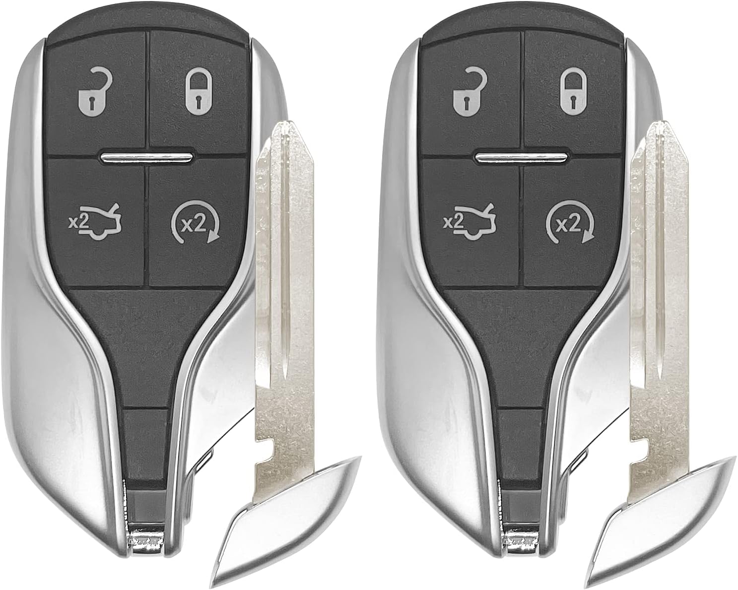 Remote Star Car Key Fob Replacement For 2014 2015 2016 2017 Maserati Quattroporte Ghibli Smart Remote FCCID:M3N-7393490;By Auto Key Max (2)