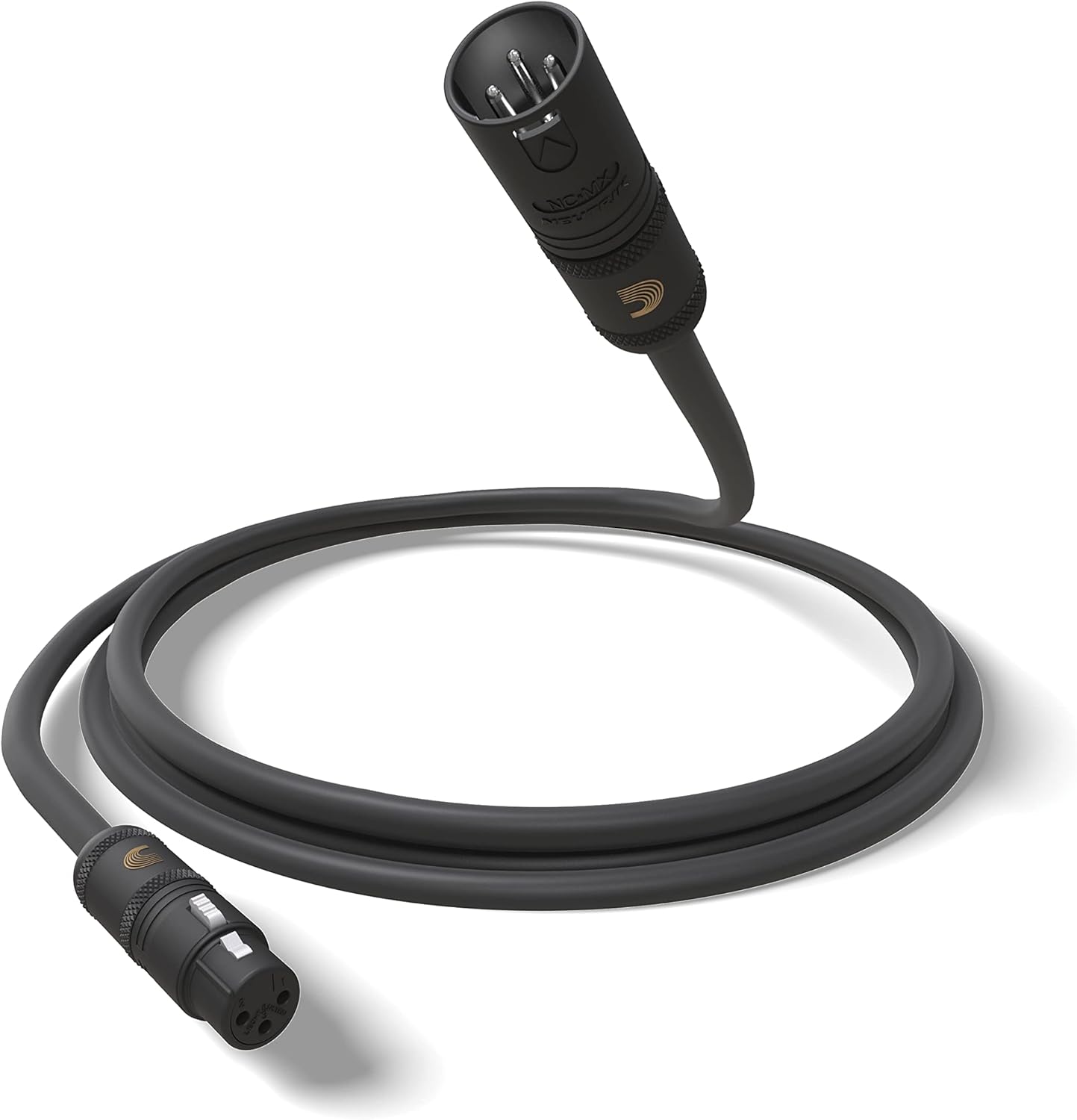 D'Addario Accessories Microphone Cable - XLR Cable - Copper Braid Shield - Optimal Signal Transfer - American Stage - 5 Inch/127 MM - 1 Pack