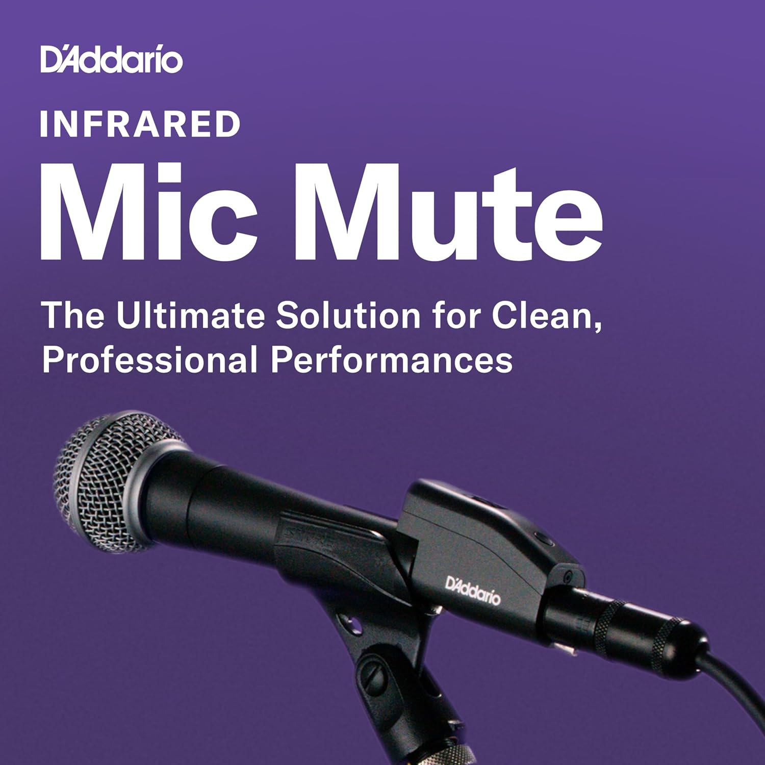 D'Addario Mic Mute Infared Microphone Sensor - Feedback Eliminator