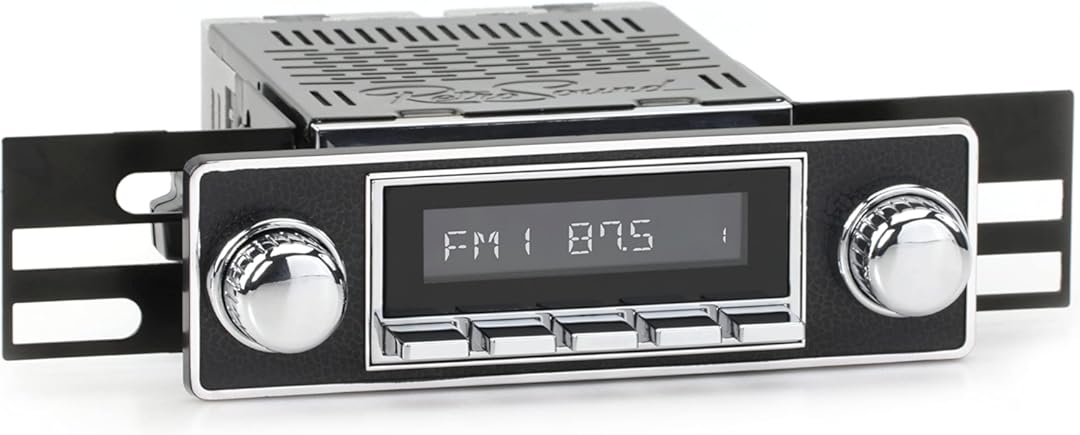 RetroSound Classic Car Stereo Compatible with 1969-74 Alfa Romeo Berlina (HC-M2-503-06-76AR1) Includes Bluetooth, USB, AM/FM