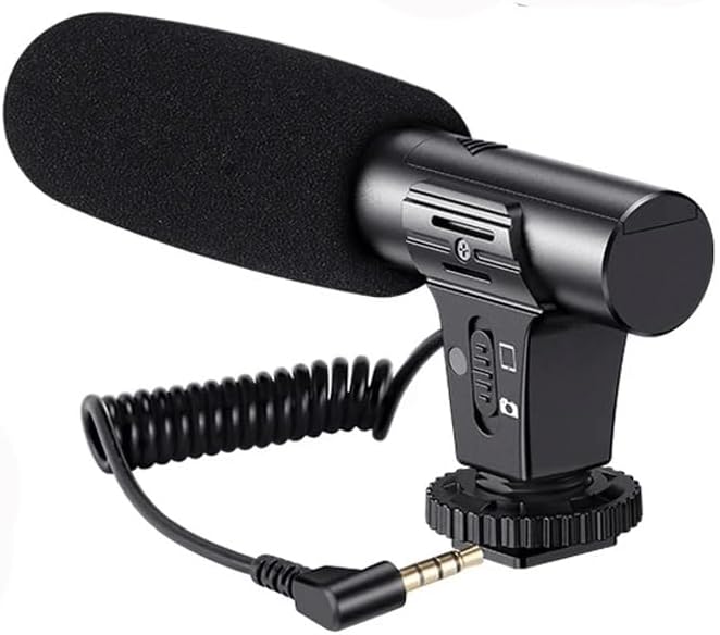 Video Recording Microphone Cable Plug and Play for Phone SLR Camera for Vlog Interview Podcast Microfone (D As Shown) (D As Shown)