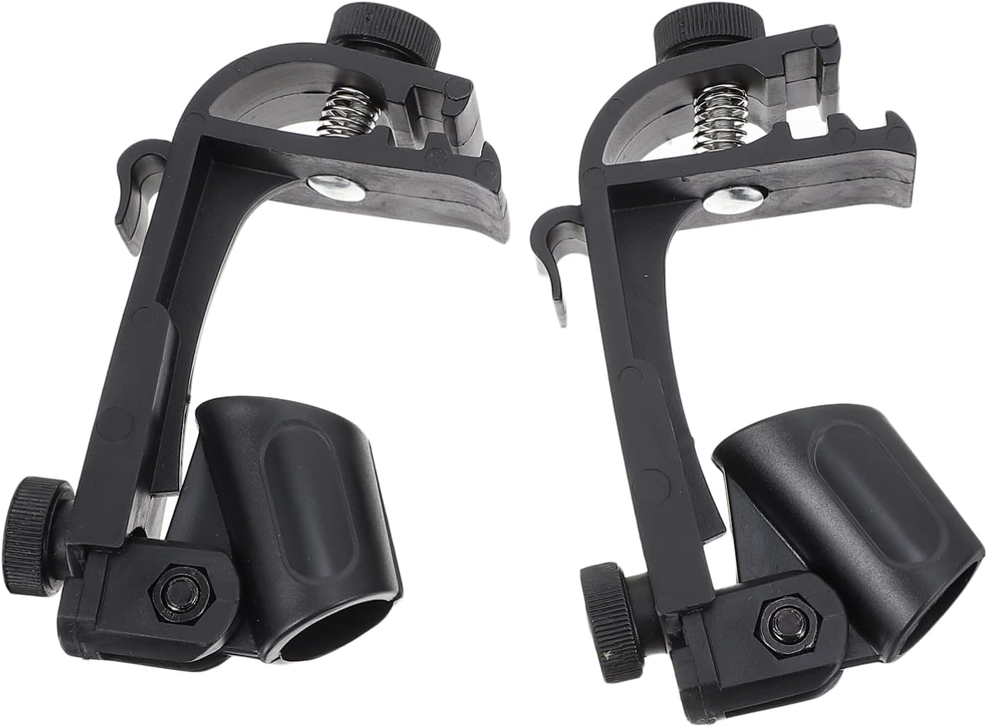 2pcs Microphone Shockproof Holder Lifters Drum Convenient Rack Supporters Wireless Studio Accessories Radio Universal Home Plastic Adjustable Holders Office for Portable Stands
