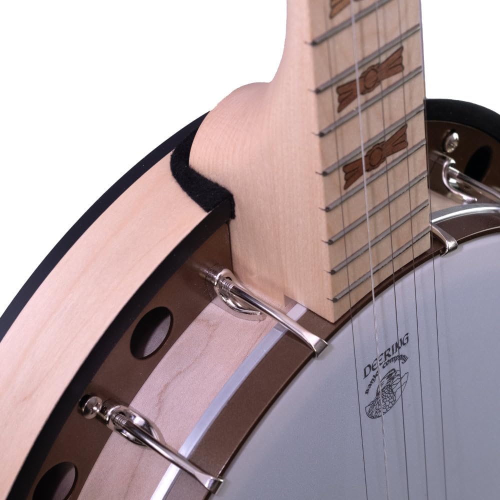Deering Goodtime Two Deco 5-String Banjo - Best Beginner Bluegrass Banjo | Made In U.S.A.