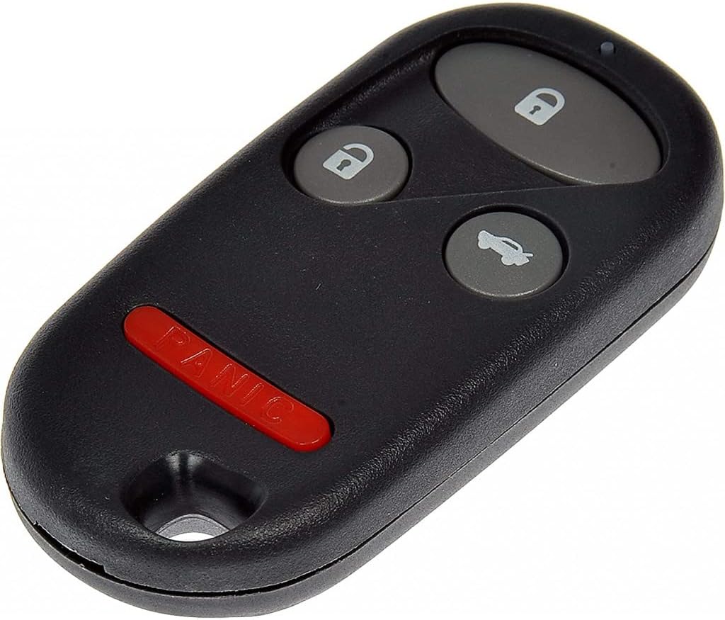 KarParts360 for Honda CR-V 2002 2003 2004 Keyless Remote | with Batteries | 4 Button Quantity | Black Color | Standard Replacement Grade Type | Replacement for 72147-S9A-A01