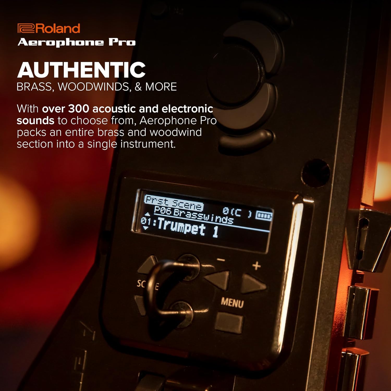 Roland AE-30 Aerophone Pro | Professional Digital Wind Instrument | OLED Display | Premium Build & Pro Connectivity | Powerful Onboard Editing Tools | Over 300 Sounds | Bluetooth Connectivity