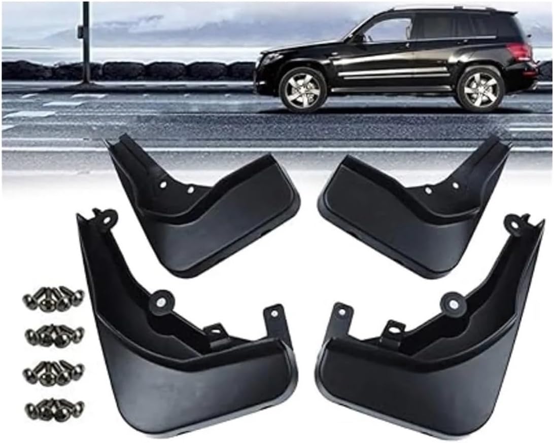 4PCS/Set Car Mud Flaps Mudguard Fender Splash Guards Kit Compatible For Benz GLK