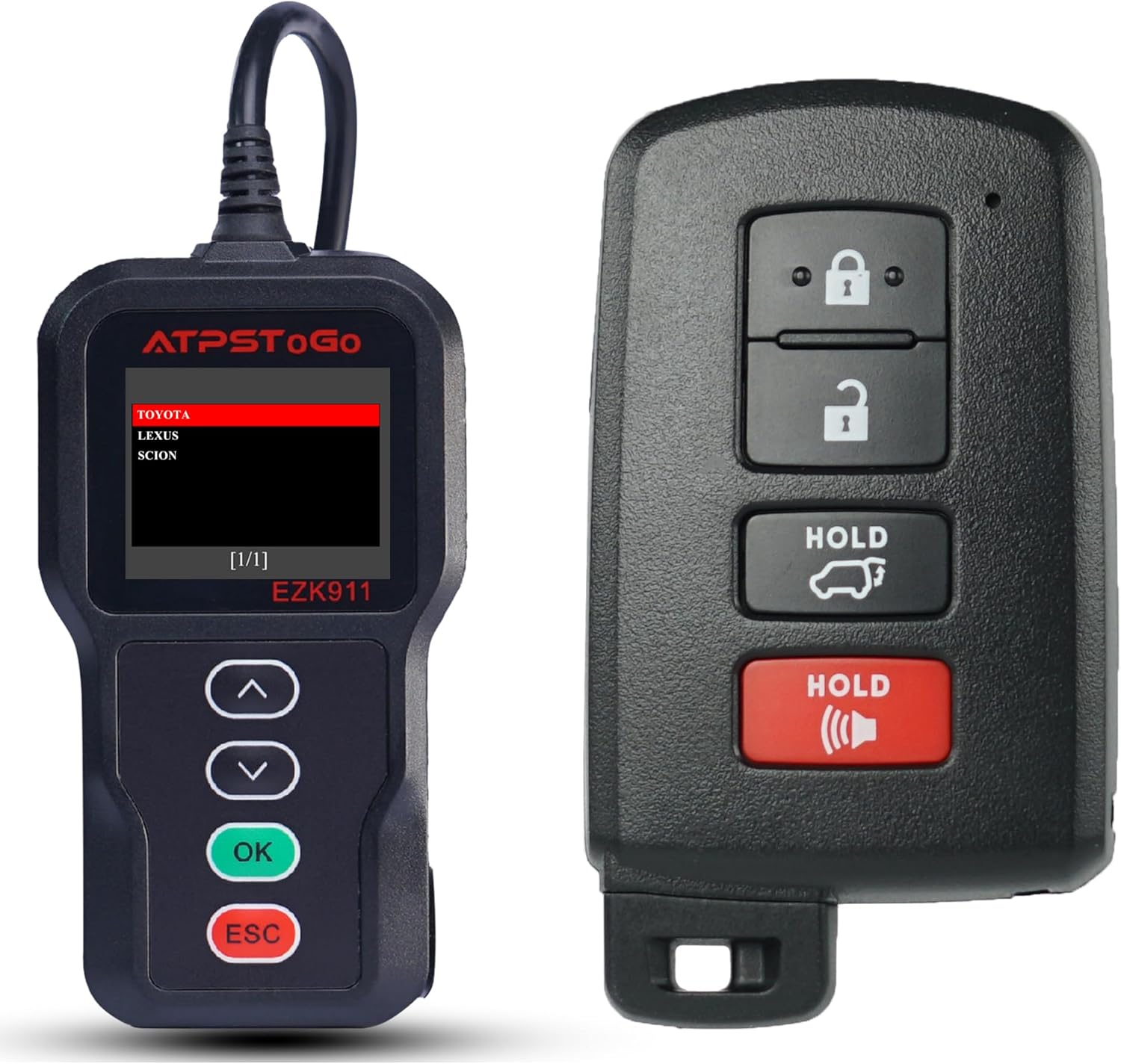 DIY Key Fob Replacement Kit Fits for Toyota RAV4 2013 2014 2015 2016 2017 2018 Keyless Entry Remote Control Replace FCC ID: HYQ14FBA G Board:0020 (281451-0020)