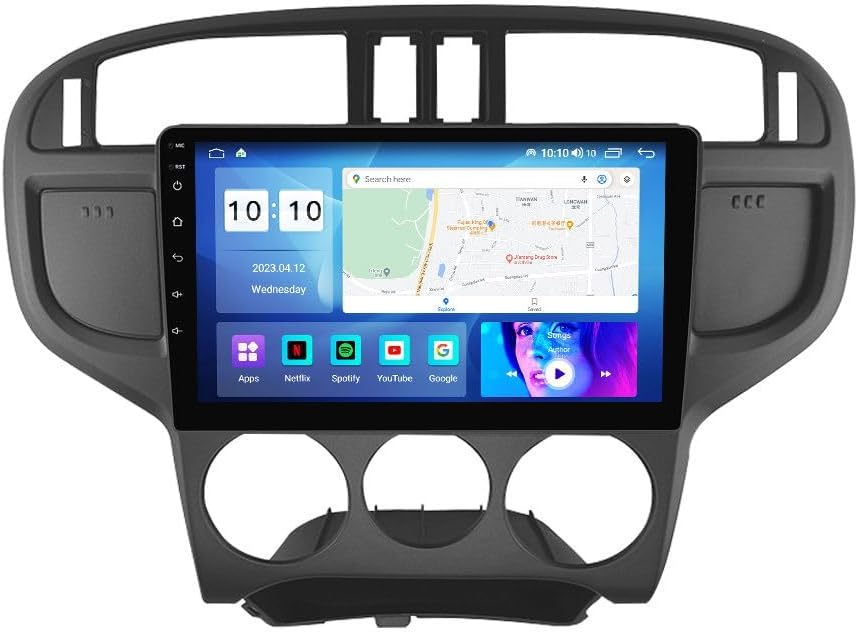 Android Car Stereo for Hyundai Matrix 2001-2010,9 inch IPS Touchscreen with Upgrade Wireless CarPlay & Android Auto,WiFi/GPS,Support SWC and Subwoofer,8-Core 8G+256G