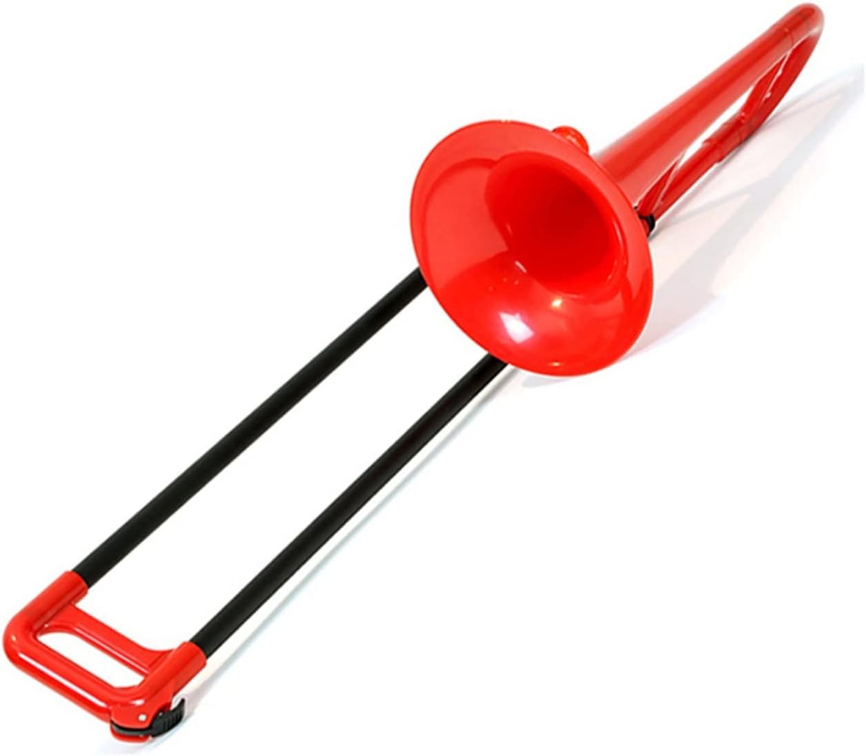 TSTS E-Flat Mini Plastic Trombone Brass Instrument Midrange Suitable for Beginners to Test Grades Beginner Trombone (Color : Crimson)