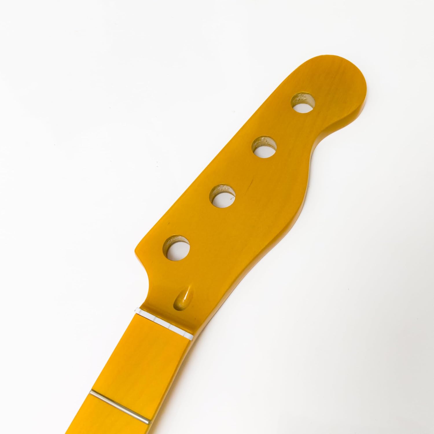 20 Frets Canadian Maple Bass Guitar Neck for Fender 4-String Bass, 38mm Nut | Adjustable Truss Rod, Gloss Finish