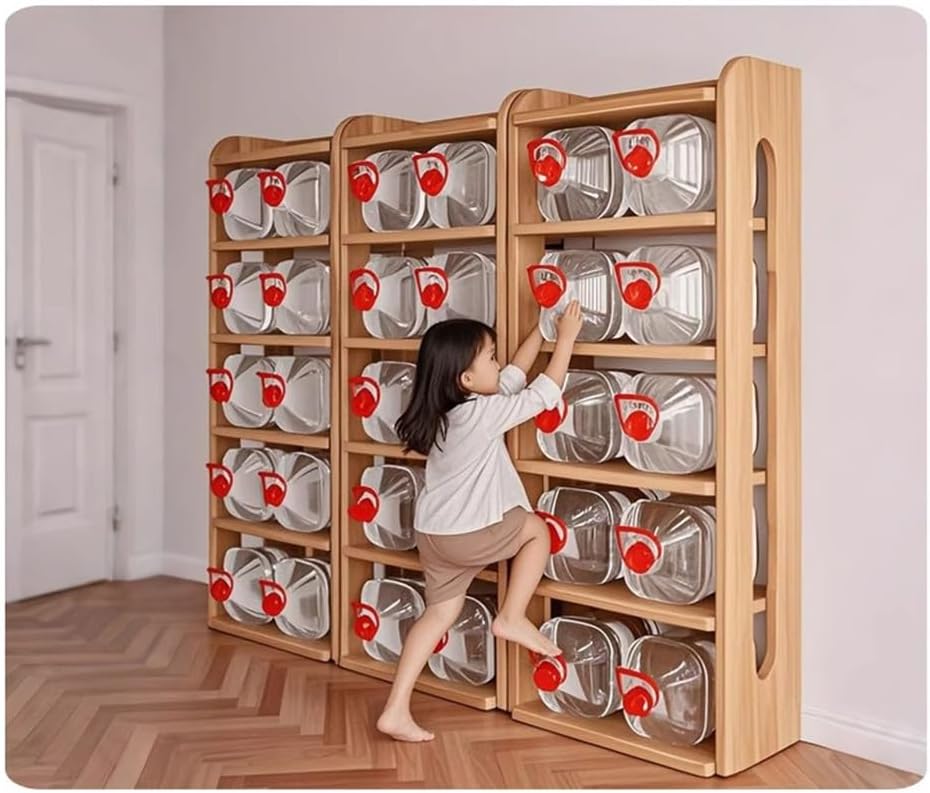 Narrow Storage Organizer Bookshelf Solid Wood Bookcases with Open Display Shelves for Toys and Books Space-Saving Wall Mount Narrow Book Shelf,80 * 30 * 100cm