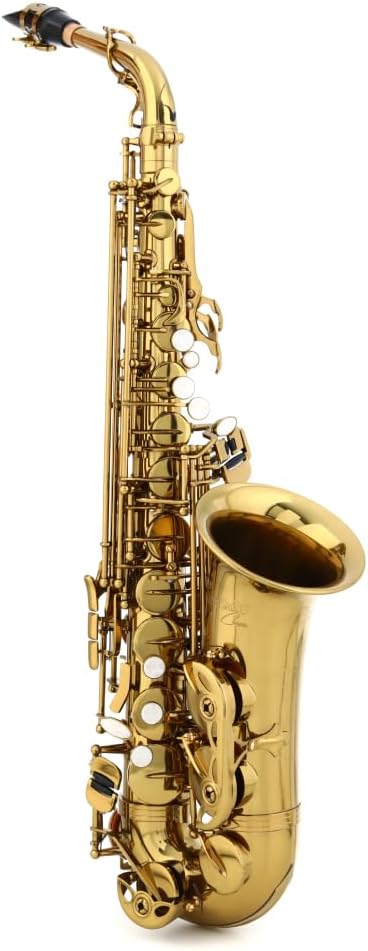 BetterSax Classic Alto Saxophone - Professional-Grade Instrument with Dark Gold Lacquer Finish - Complete Kit for Beginners and Pros - Includes Mouthpiece, Neckstrap, and Durable Case