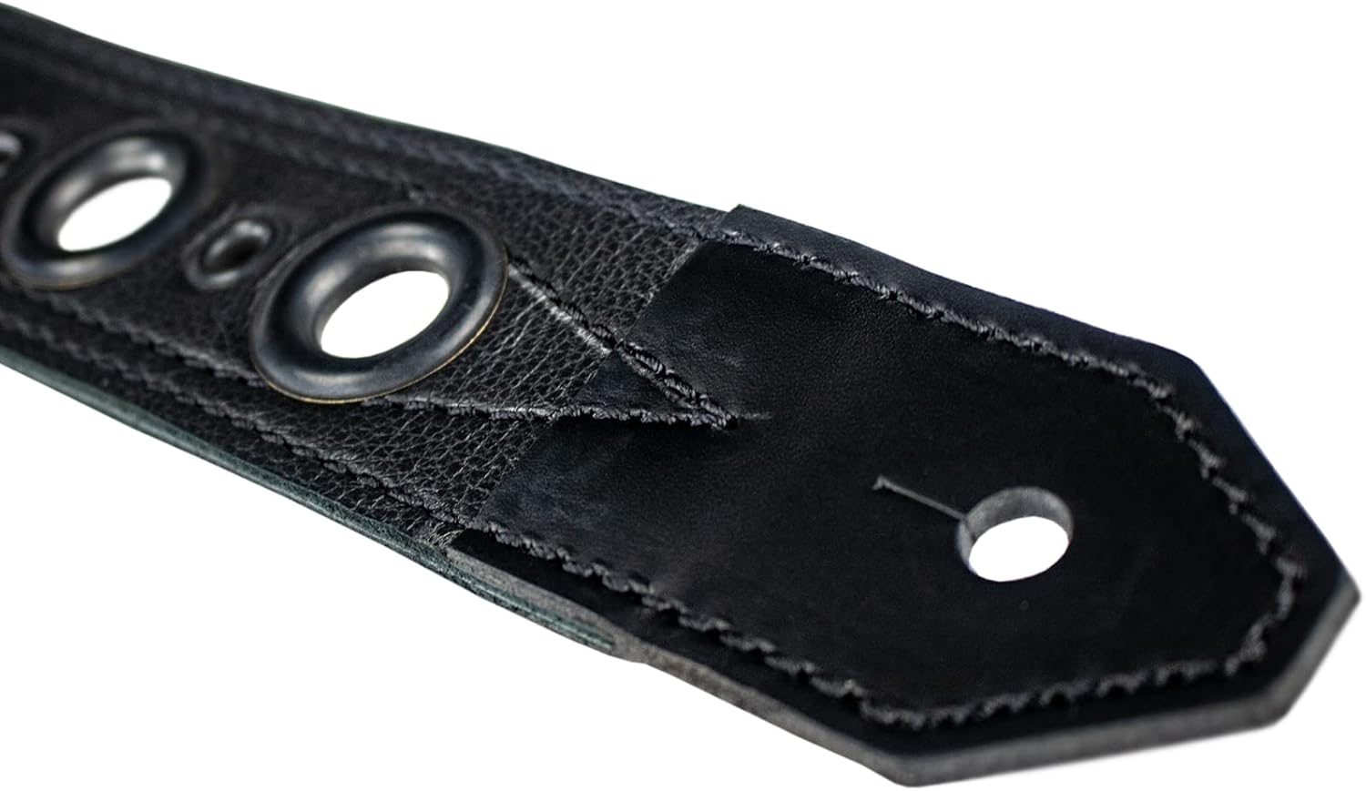 Sawtooth Midnight Armour 2” Wide Leather Guitar Strap Hand Crafted in The U.S.A. (ST