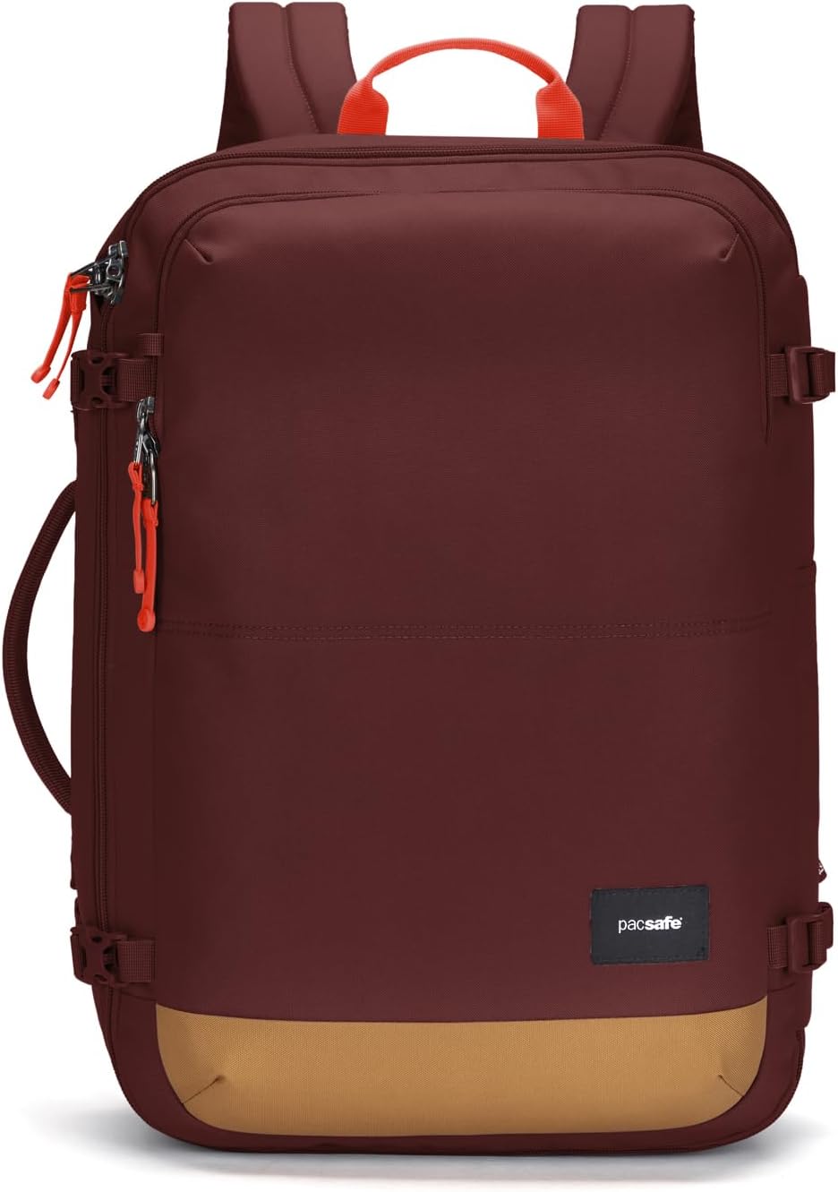 Pacsafe GO Anti Theft 34L Carry-on Backpack, Garnet Red