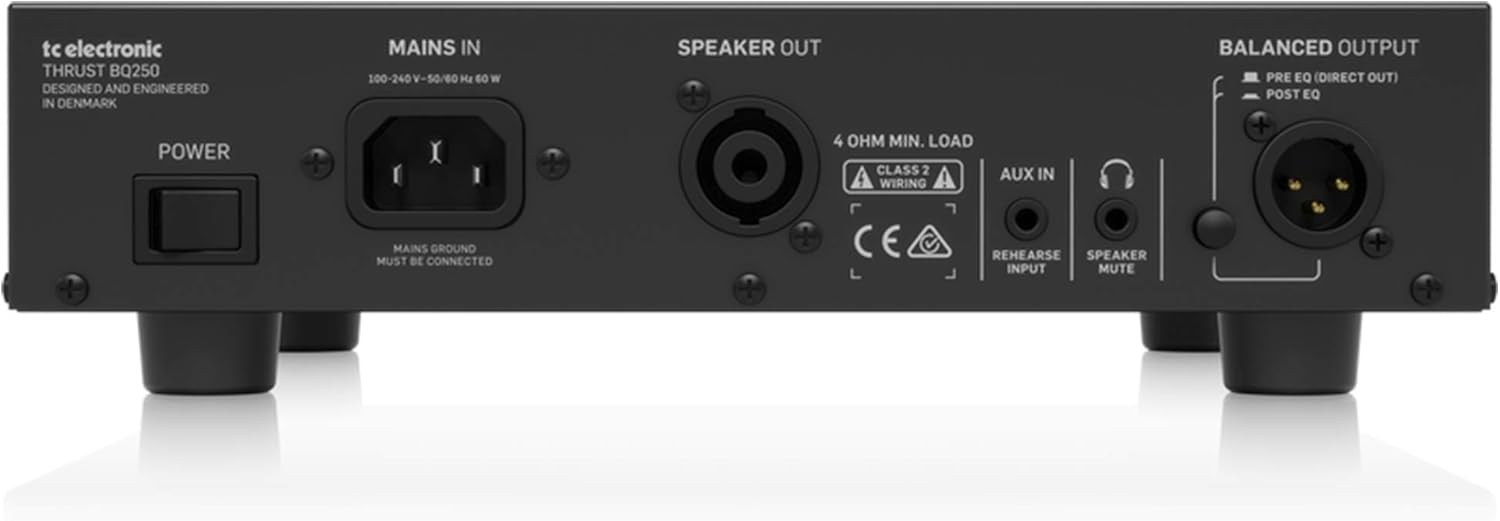 TC Electronic THRUST BQ250 250 Watt Portable Bass Head with Mosfet Preamp and Thrust Compressor
