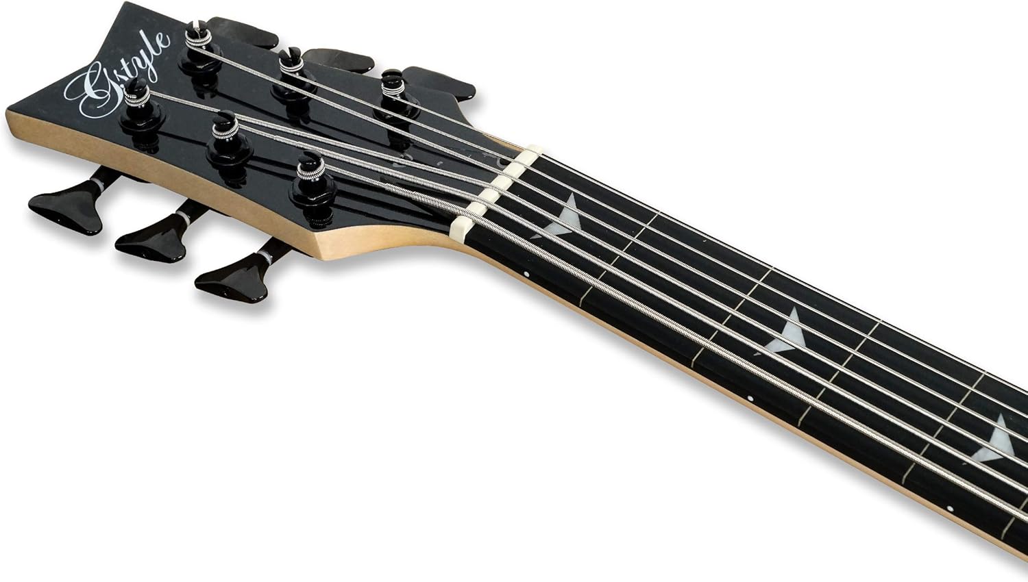 Fretless 6 String Electric Bass Bolt_On Maple Neck,Poplar Body Sunburst